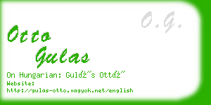 otto gulas business card